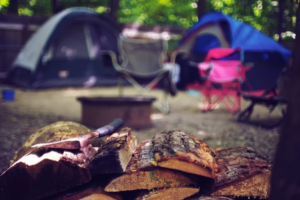 Camping with tents at Wilderness Presidential Resort