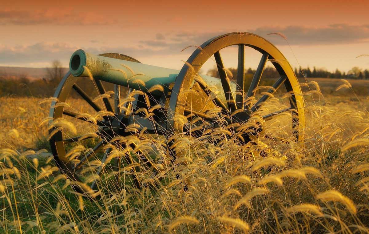 Cannon in Battlefield Stock Image at Wilderness Presidential Resort