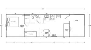 Holly Camp Cottage Floor Plan at Wilderness Presidential Resort