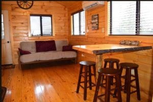 Holly Camp Cottage Living Room at Wilderness Presidential Resort