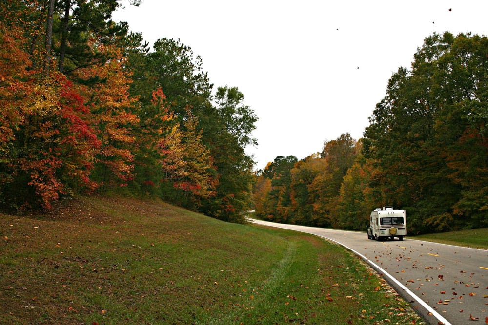 Wilderness Presidential Resort Camper on Fall Road