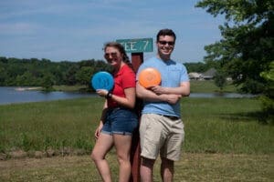 Wilderness Presidential Resort Couple playing Frisbee Golf