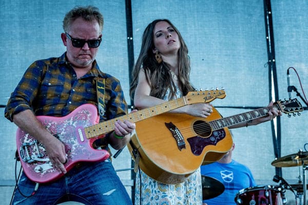 Karen Jonas Singer and Base Guitarist at Wildroots fest