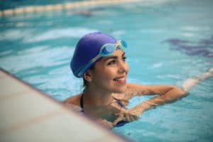 Lady in Pool at Wilderness Presidential Resort