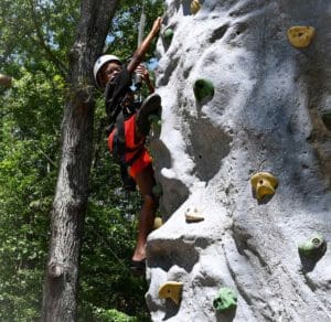 Rock wall climb