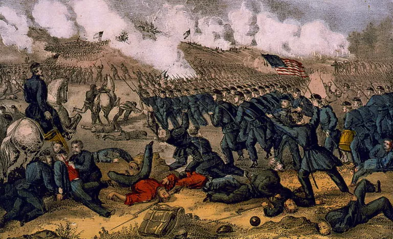 the battle of Fredericksburg illustration