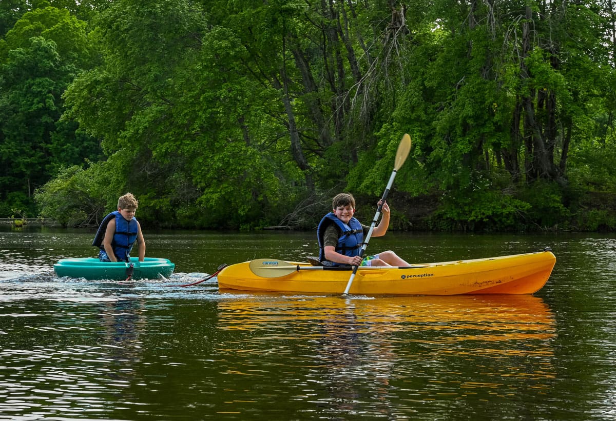Kayak and Corcl on the lake at Wilderness Presidential Resort