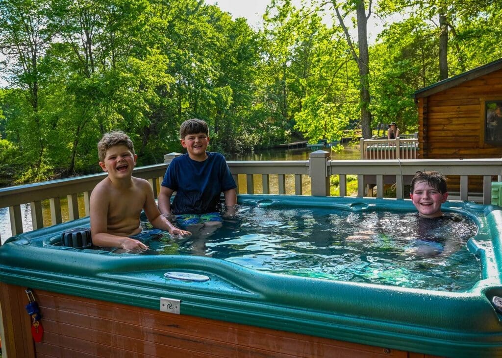 The Perfect Day in a Lakeside Hot Tub Cabin Hot Tub Hijinks
