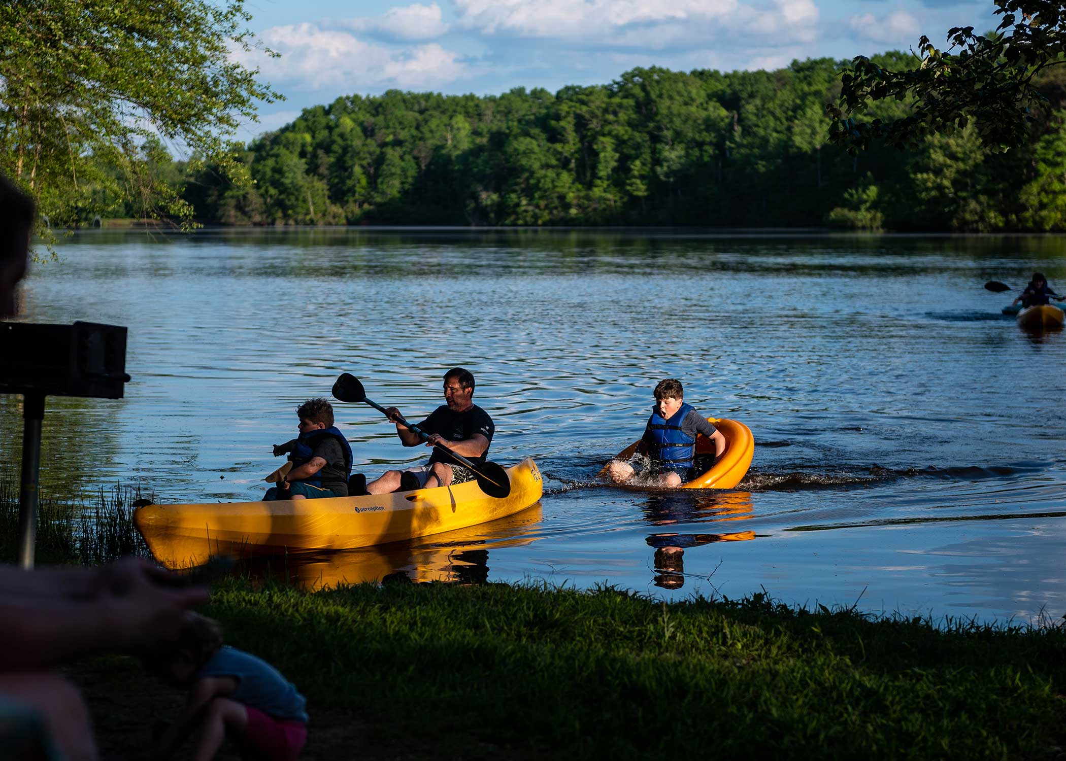 Kayaking fun on the lake at Wilderness Presidential Resort Virginia