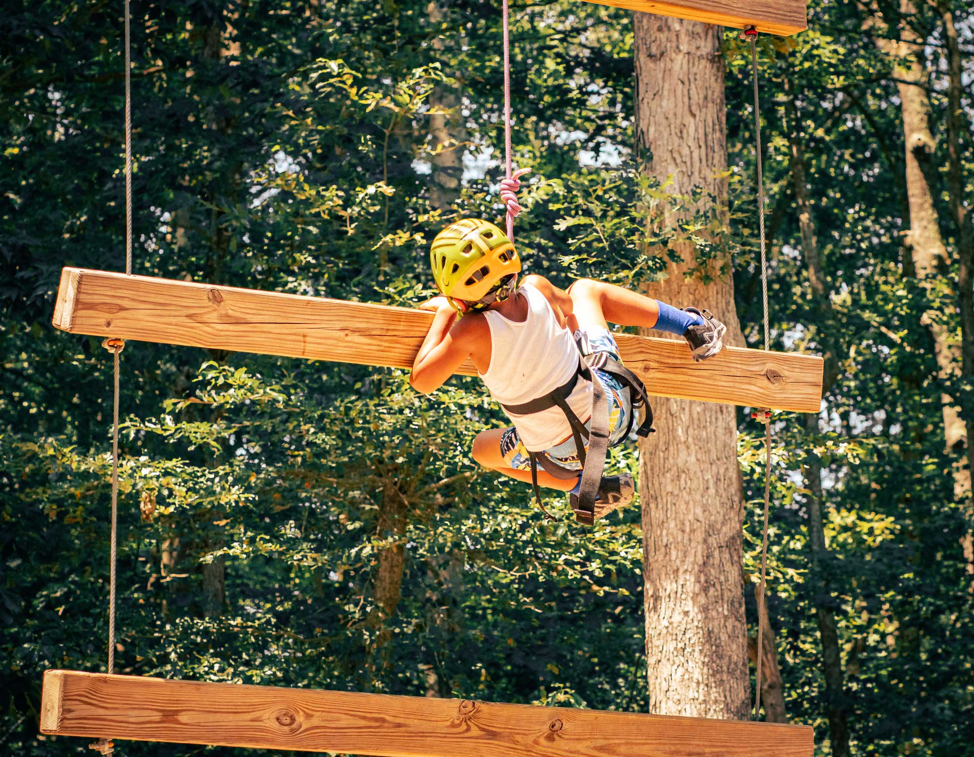 Kids enjoying adventure activities at Wilderness Presidential Resort