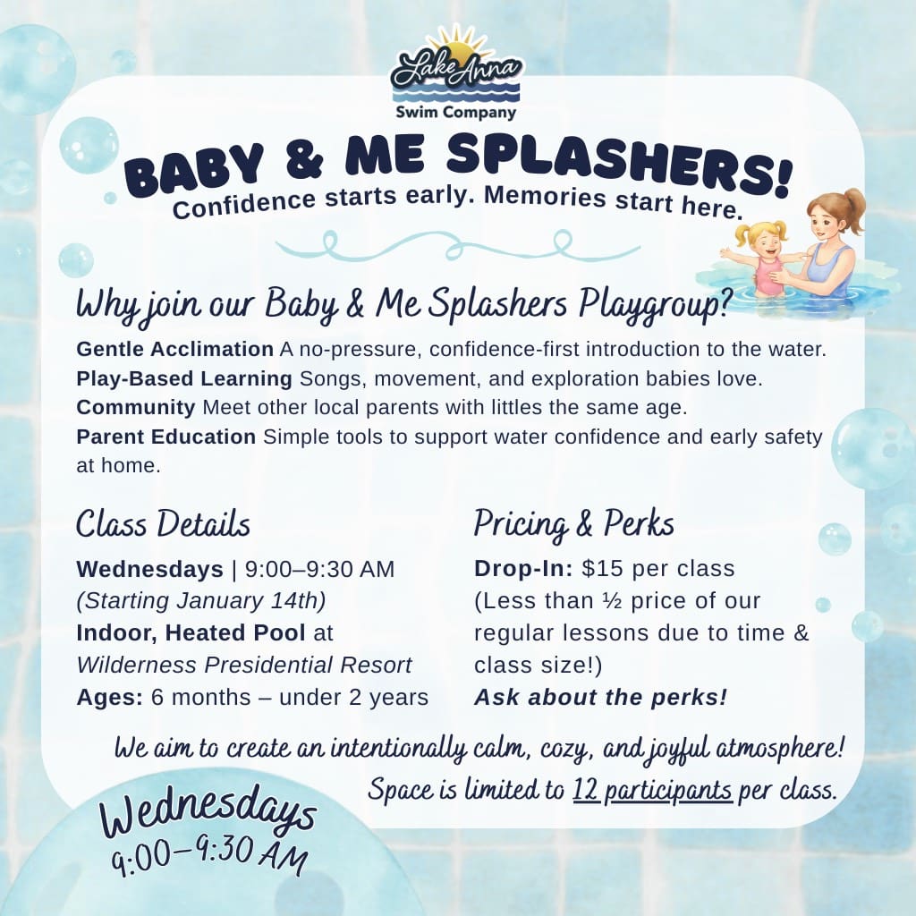 Baby and Me Splashers Swim lessons