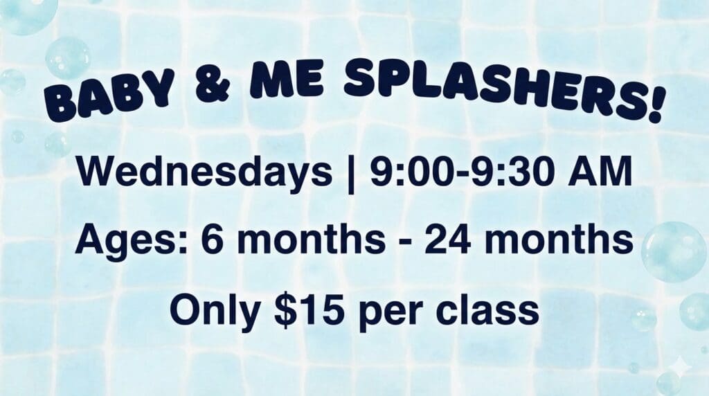 Baby and Me Splashers Swim lessons
