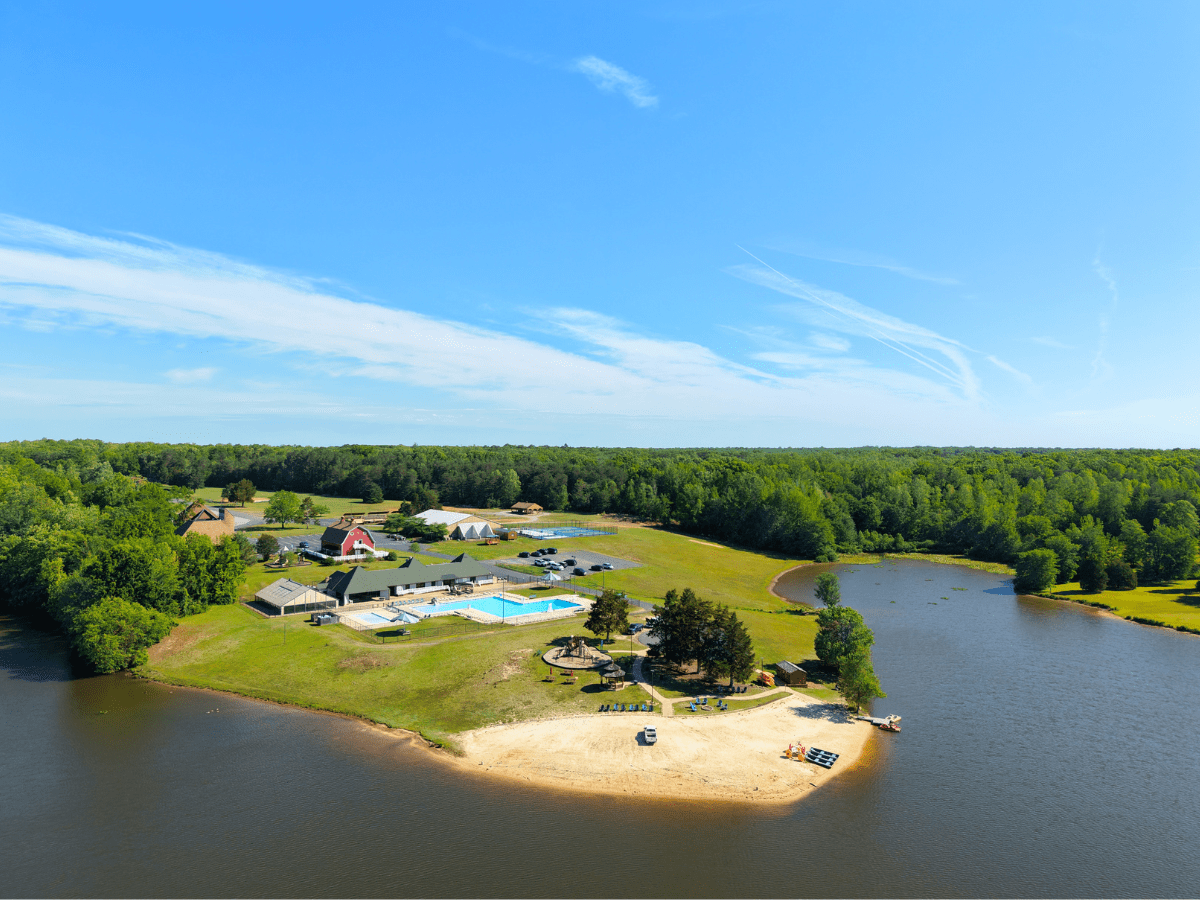 Aerial view of Wilderness Presidential Resort Spotsylvania Virginia
