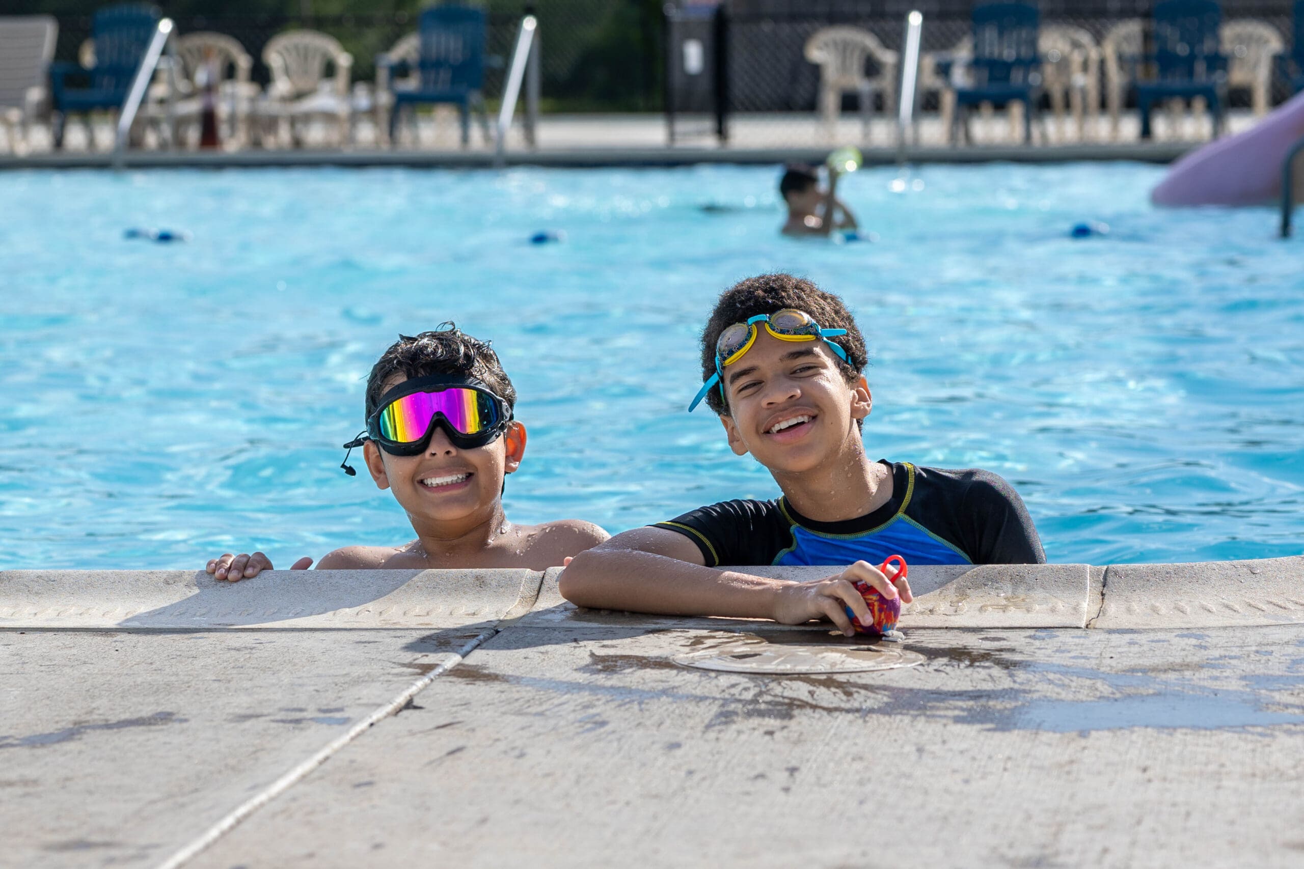 Kids in the pool at Wilderness Presidential Resort