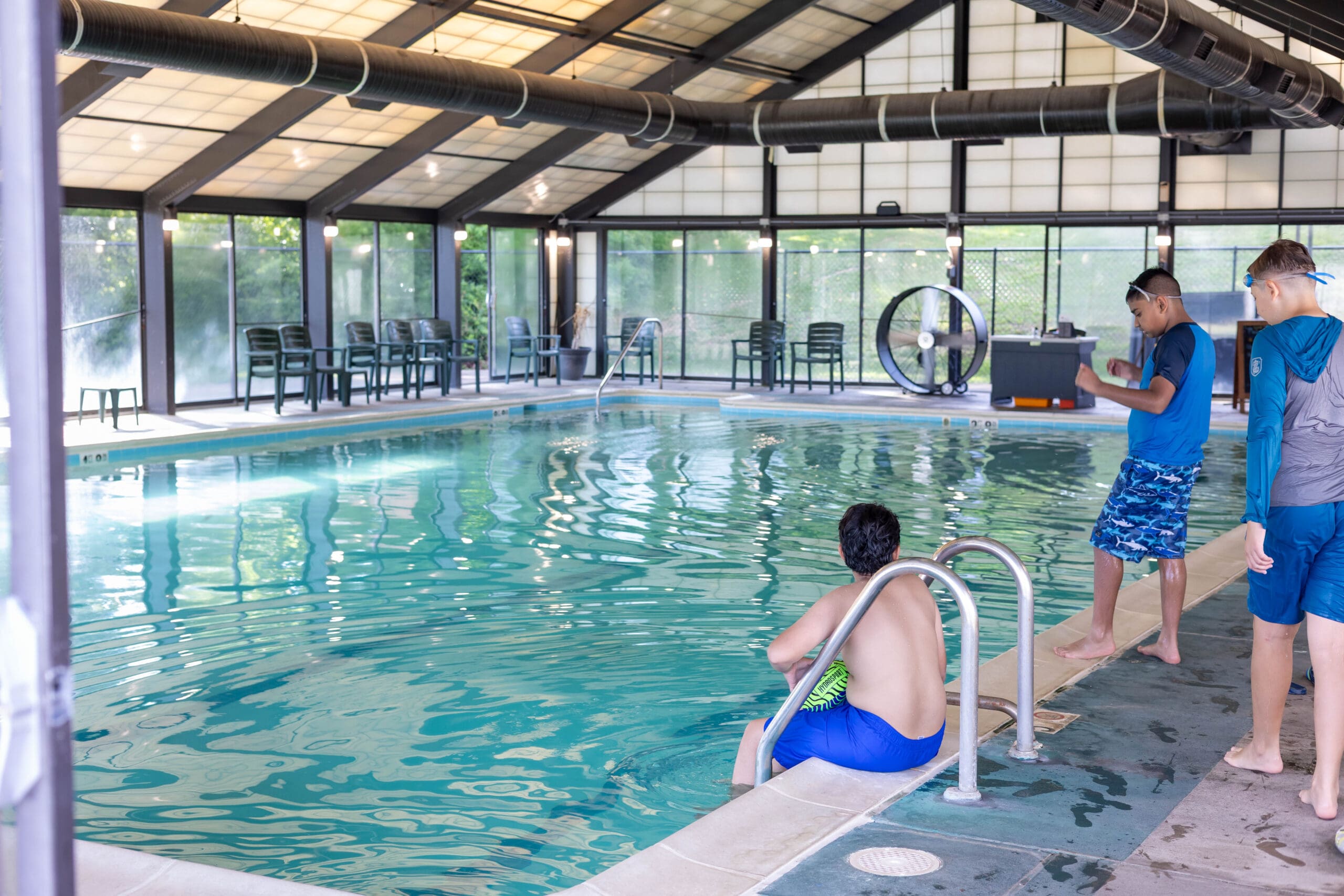 Indoor pool at Wilderness Presidential Resort