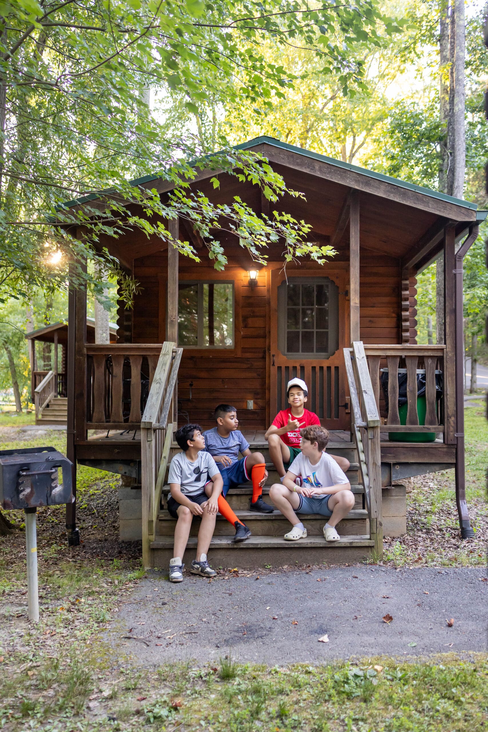 Camp cabin for extended family or friends without an RV at Wilderness Presidential Resort