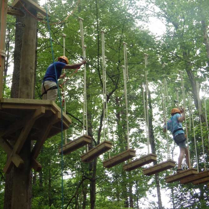 Wilderness Presidential Resort Ropes Course Stairs